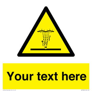 Custom warning geyser water jet